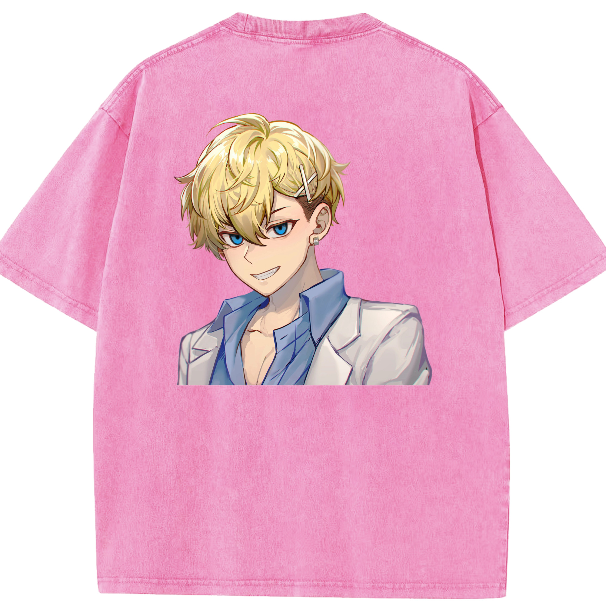 （画像用） 東京リベンジャーズ Tokyo Revengers 綿100% ヴィンテージ風 半袖Tシャツ（背面プリント）